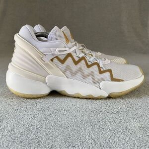 Adidas Shoes Womens 8.5 White Gold D.O.N. Issue #2 Basketball Sneakers FX9431